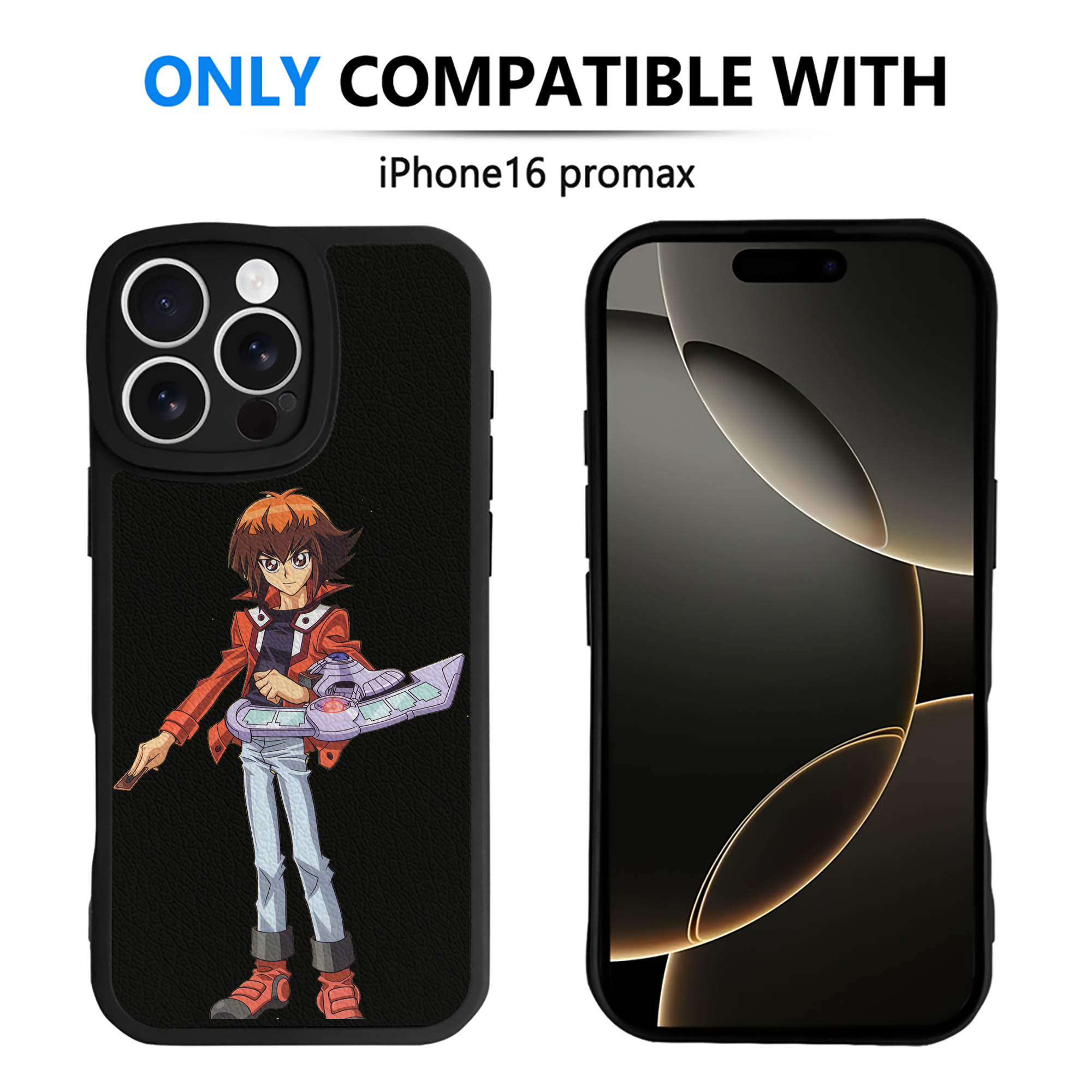 遊☆戯☆王 Yu-Gi-Oh! 【iPhone 16シリーズ対応】シリコンスマホケース（レザー調） 材質：シリコン